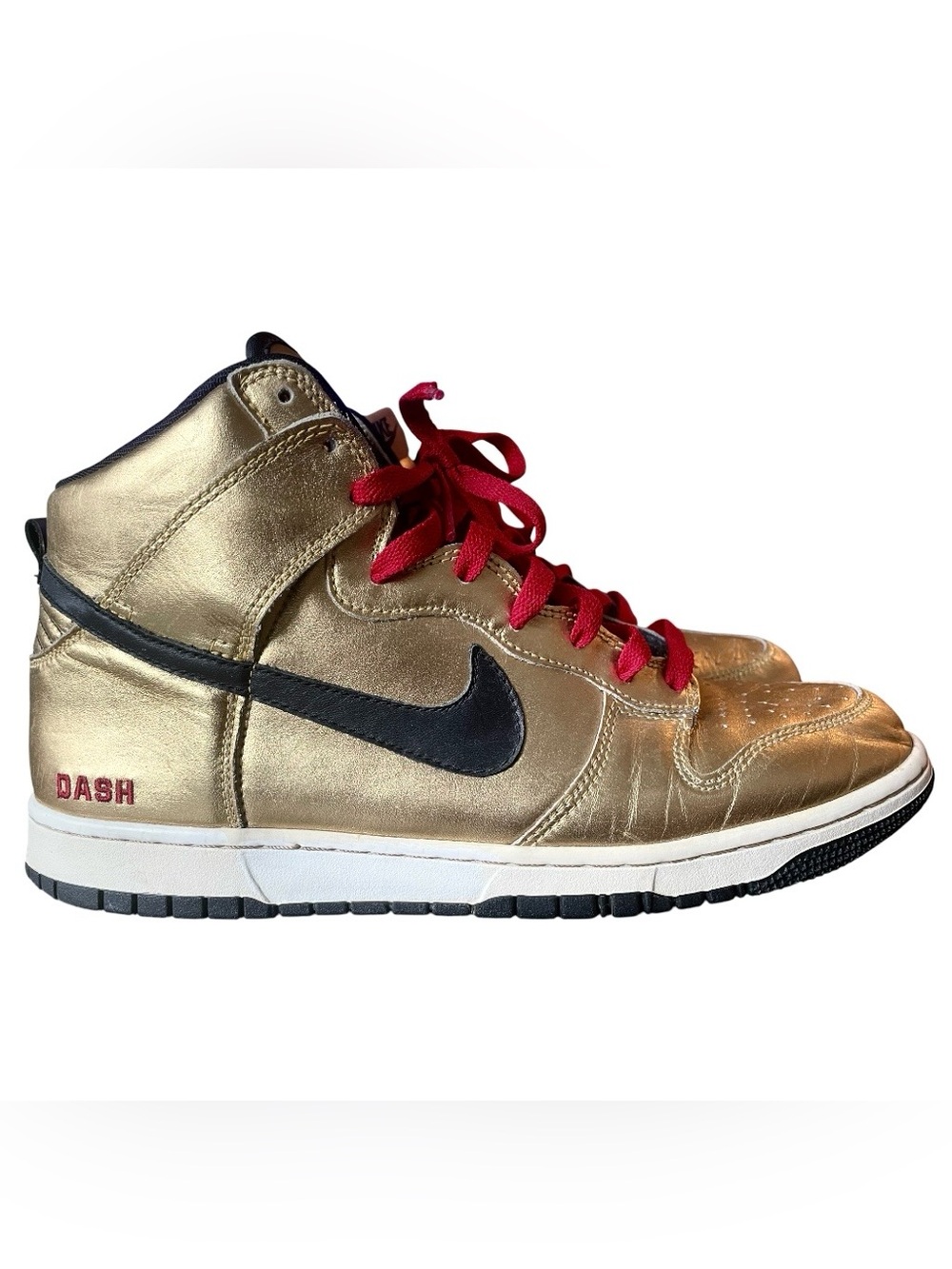 Nike Dunk High NikeID Gold Red